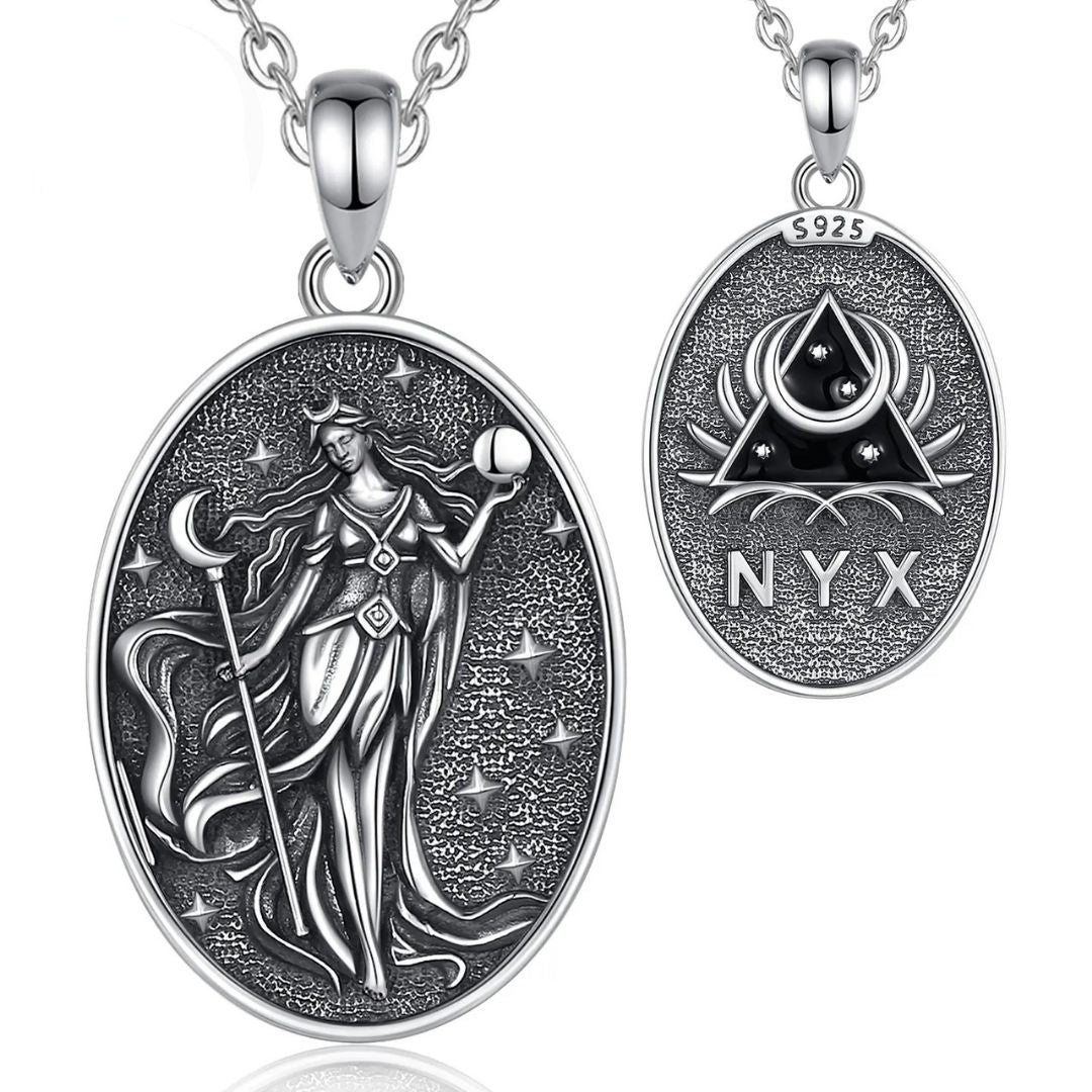 Colgante De Plata, Diosa Nyx.
