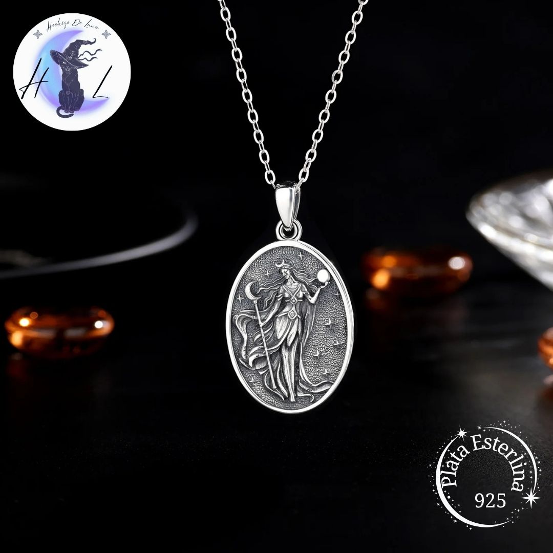 Colgante De Plata, Diosa Nyx.