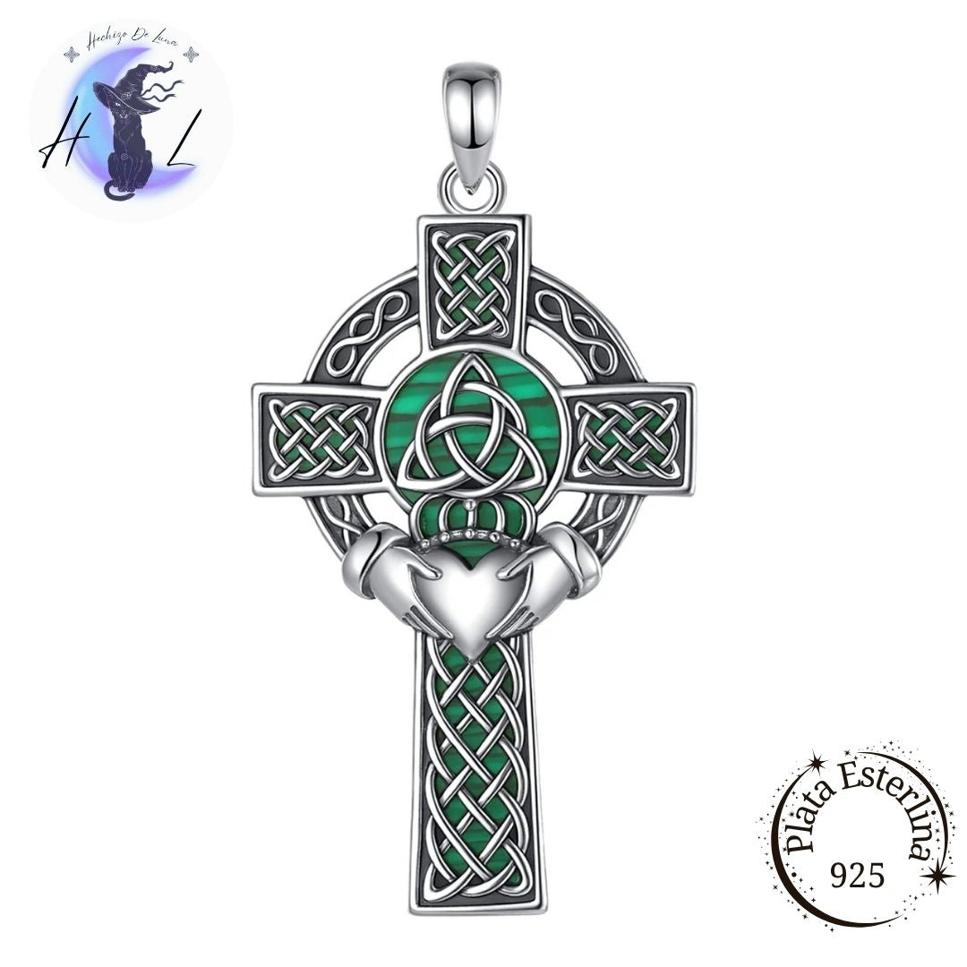 Cruz Claddagh | Colgante de Plata 925