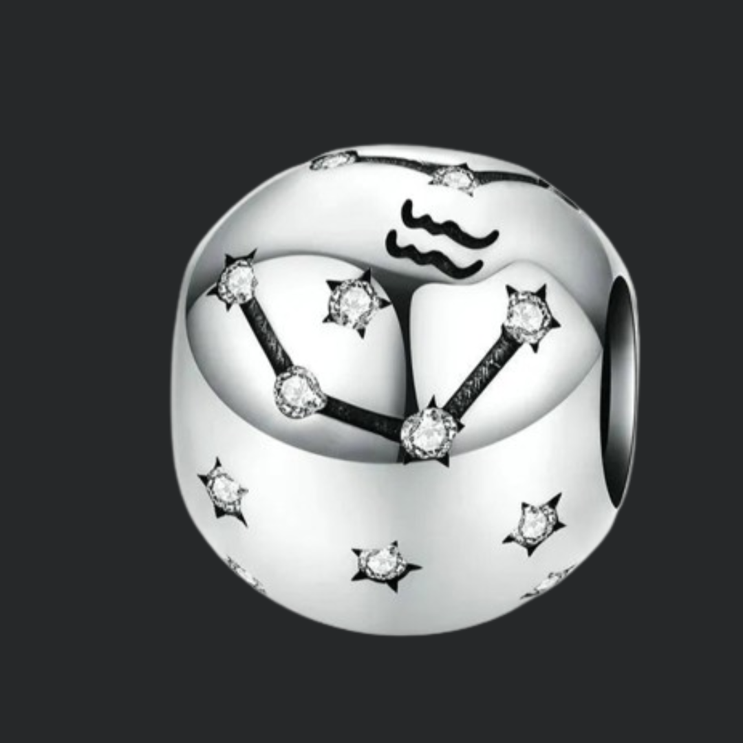 Charms con signos del Zodiaco de Plata.
