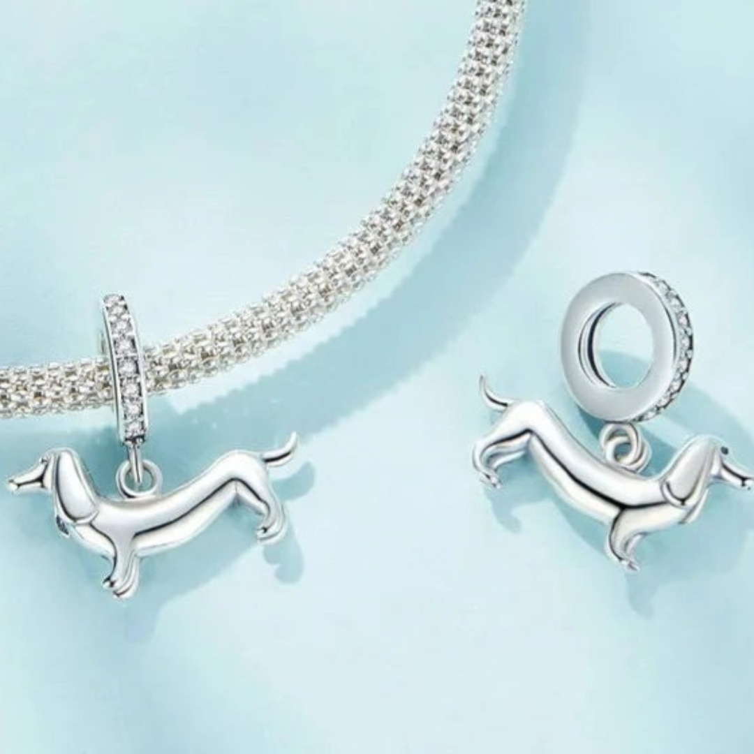 Charms Variados Diseños De Mascotas De Plata.