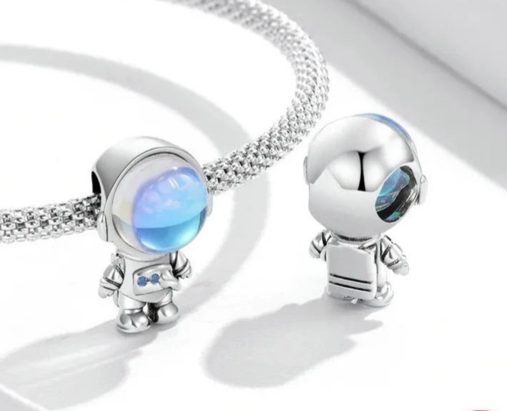 Charms o Colgantes De Plata Con Piedra Lunar