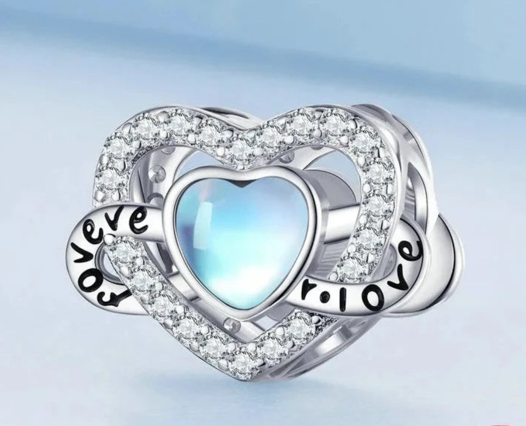 Charms o Colgantes De Plata Con Piedra Lunar