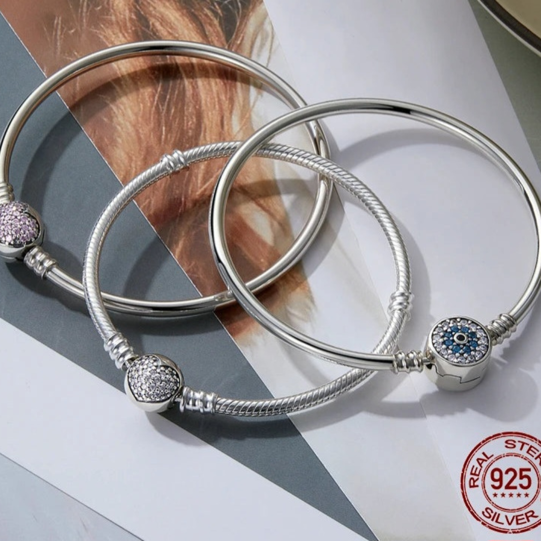 Pulsera Distintos Diseños de Plata.