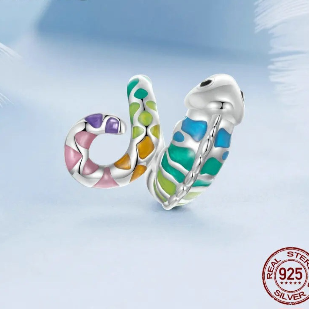 Charms de Camaleón de Plata.