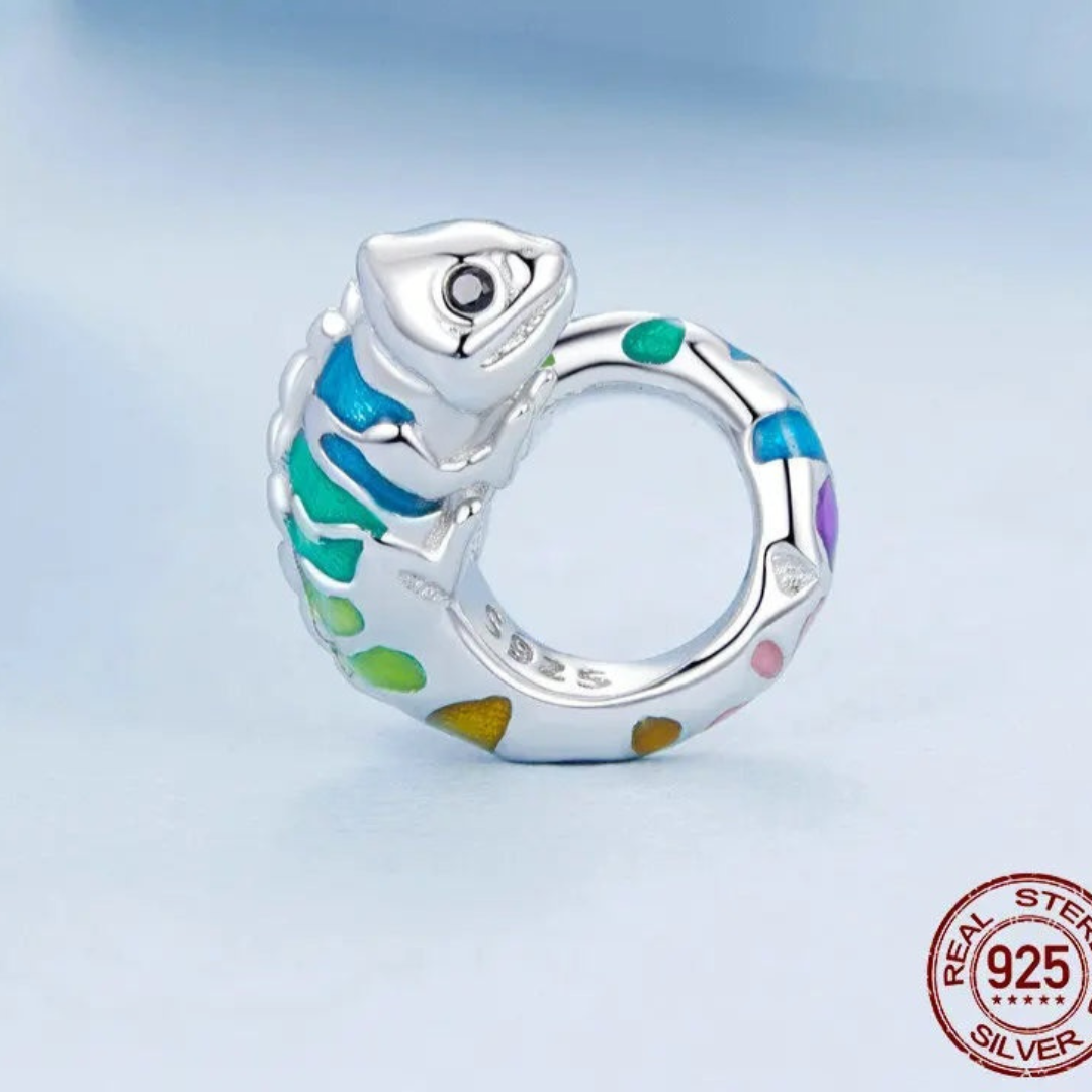 Charms de Camaleón de Plata.