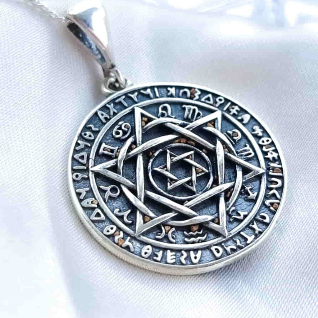 Colgante Sello de Salomón de Plata.