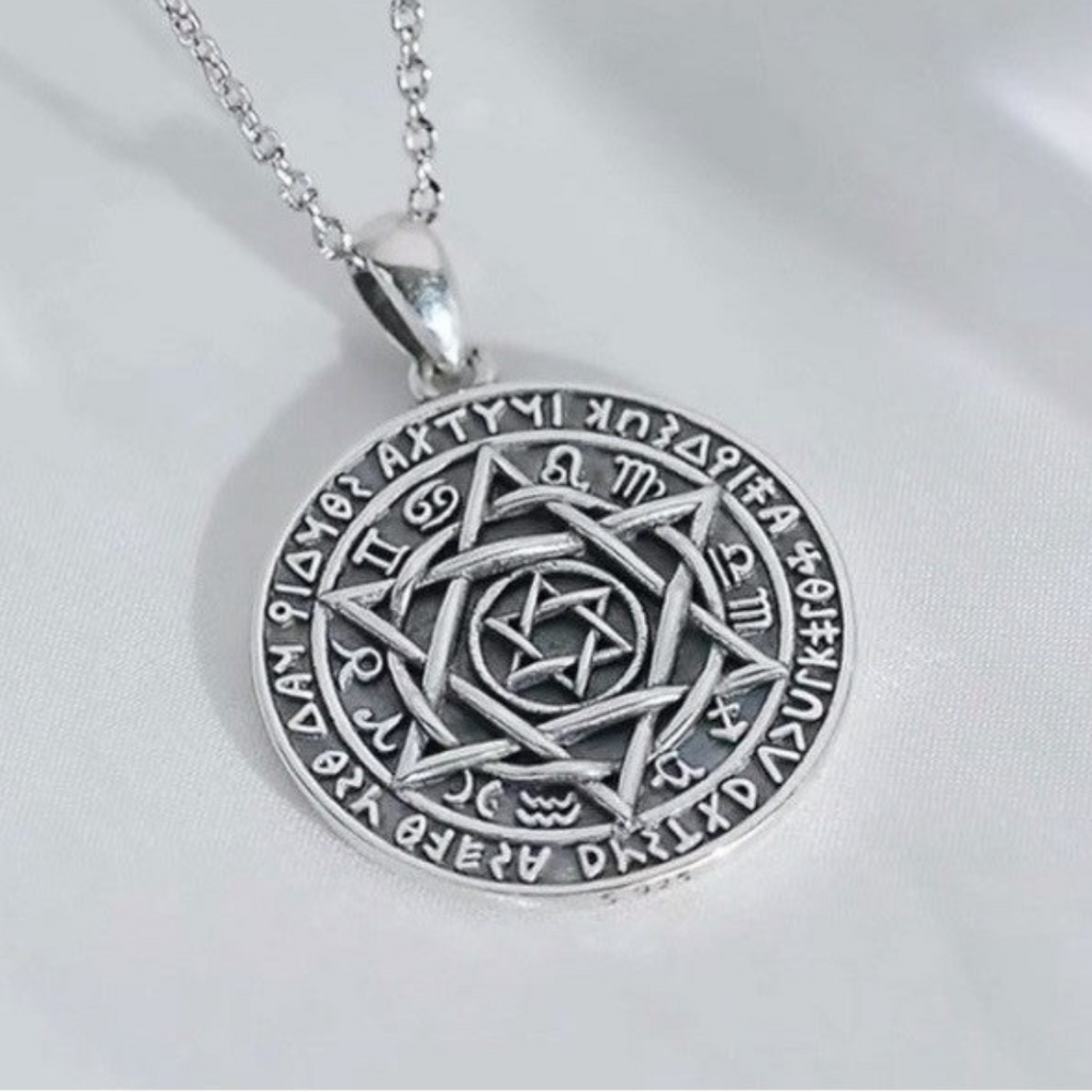 Colgante Sello de Salomón de Plata.