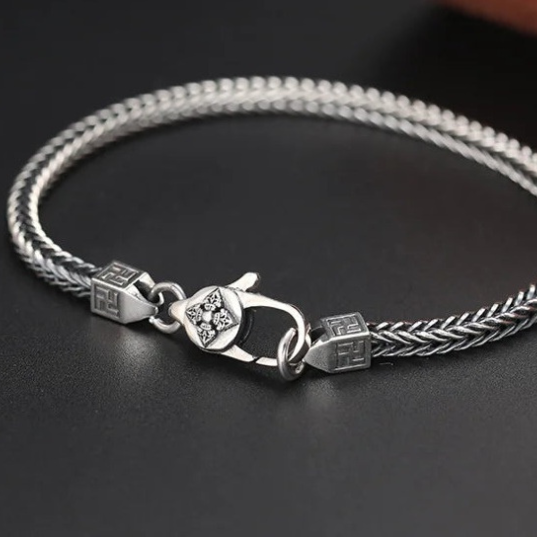 Pulsera Cola de Zorro de plata.