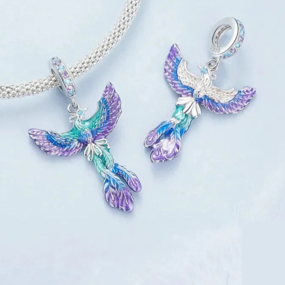 Collar De Plata, Diseño Ave Fénix.