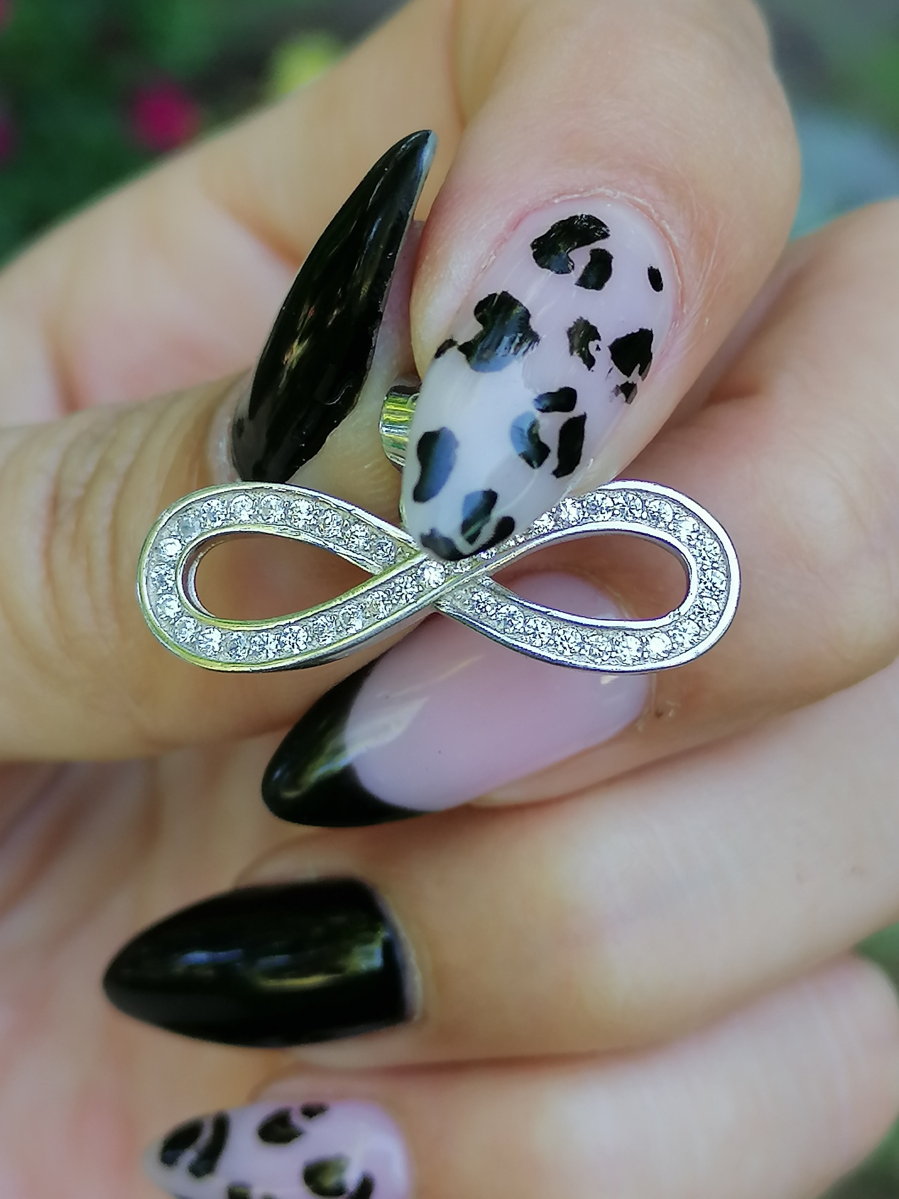 Colgante Infinito con Cadena de Plata de 50 cm.