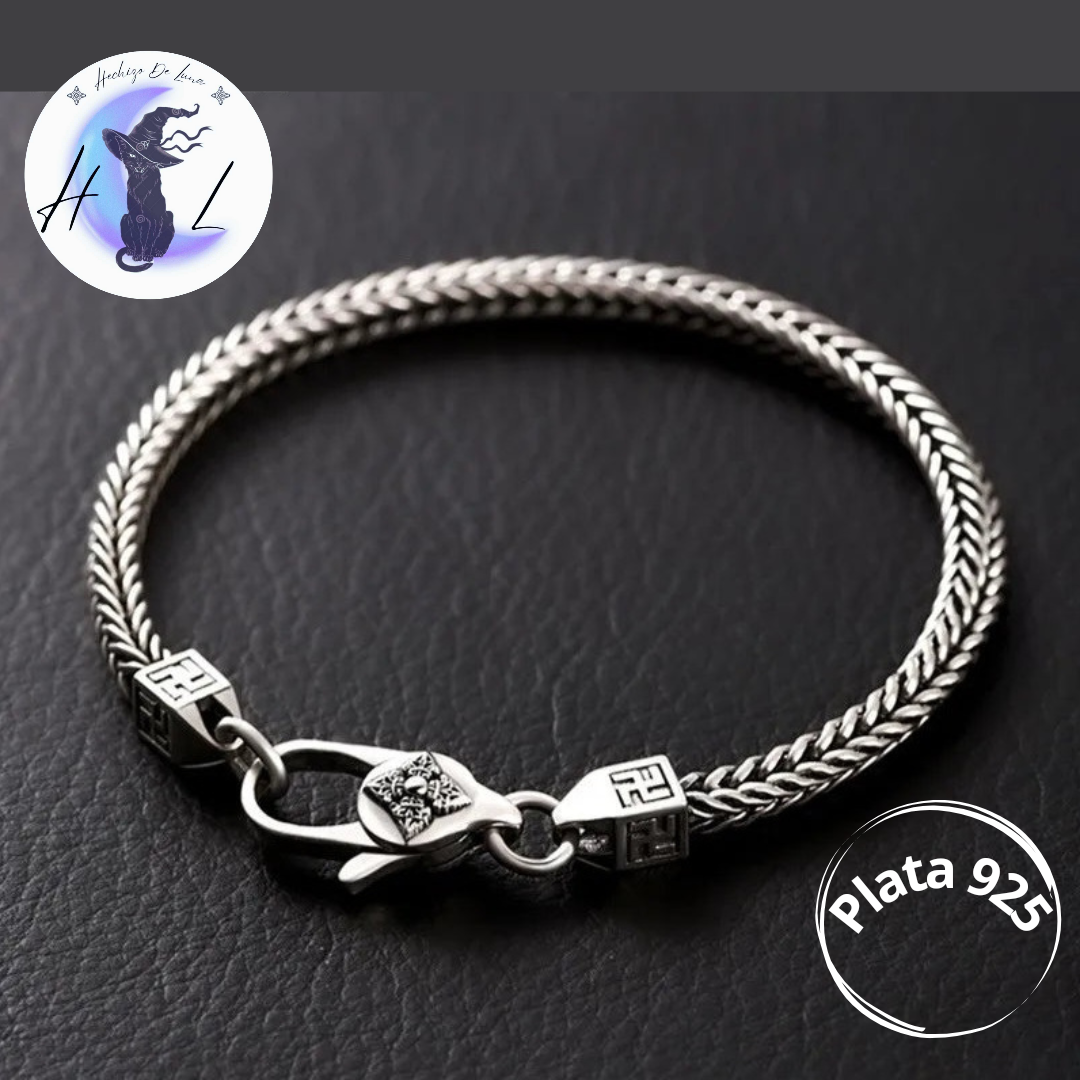 Pulsera Cola de Zorro de plata.