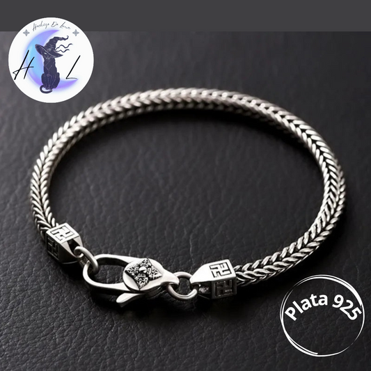 Pulsera Cola de Zorro de plata.