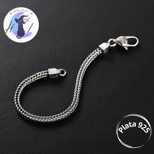 Pulsera Cola de Zorro de plata.