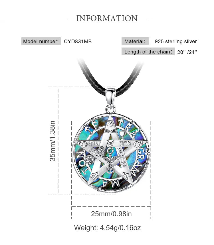 Colgante De Plata, Diseño Variados Tetragrammaton