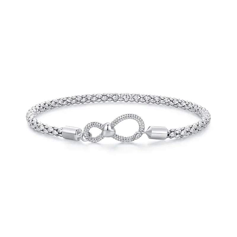 Brazalete Infinito compatible con Charms de Plata.