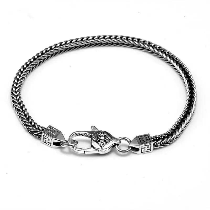 Pulsera Cola de Zorro de plata.
