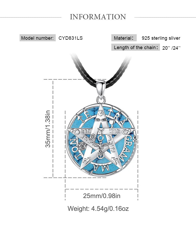 Colgante De Plata, Diseño Variados Tetragrammaton