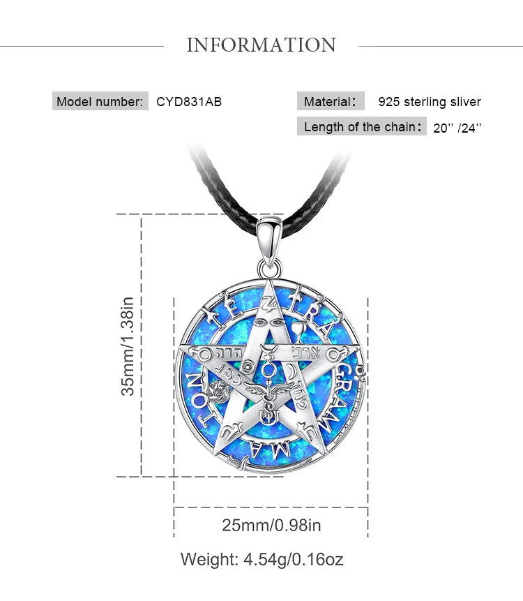 Colgante De Plata, Diseño Variados Tetragrammaton