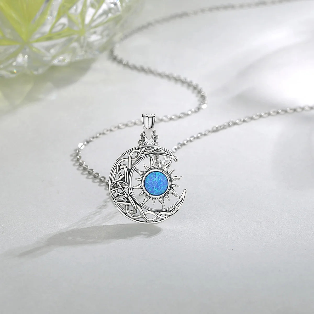 Colgante De Plata De Media Luna Y Sol Variados Diseños.