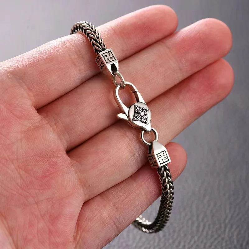 Pulsera Cola de Zorro de plata.