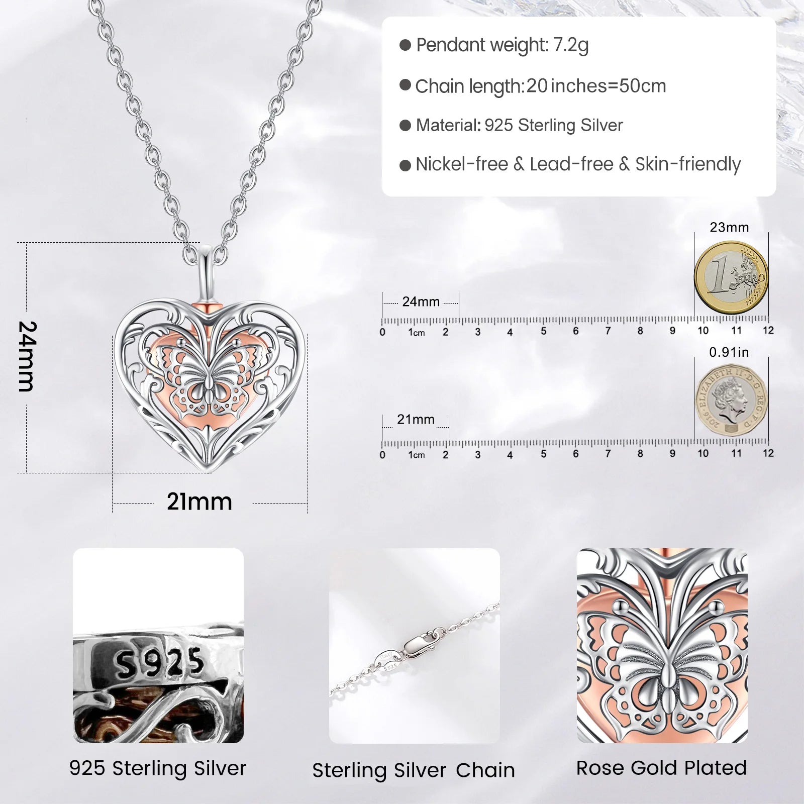 Colgante De Plata, Urna Para Cenizas Dos Diseños.