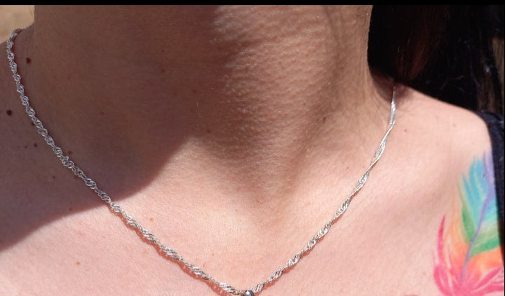 Colgante San Benito con Cadena de Plata 50 cm.