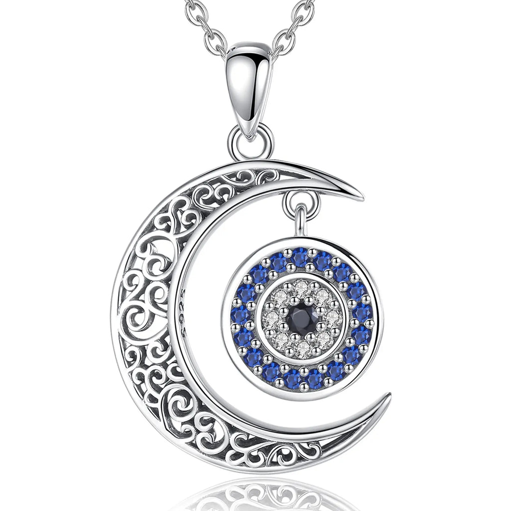 Colgante De Plata De Media Luna Y Sol Variados Diseños.