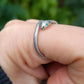 Anillo Ajustable de Serpiente de Plata.