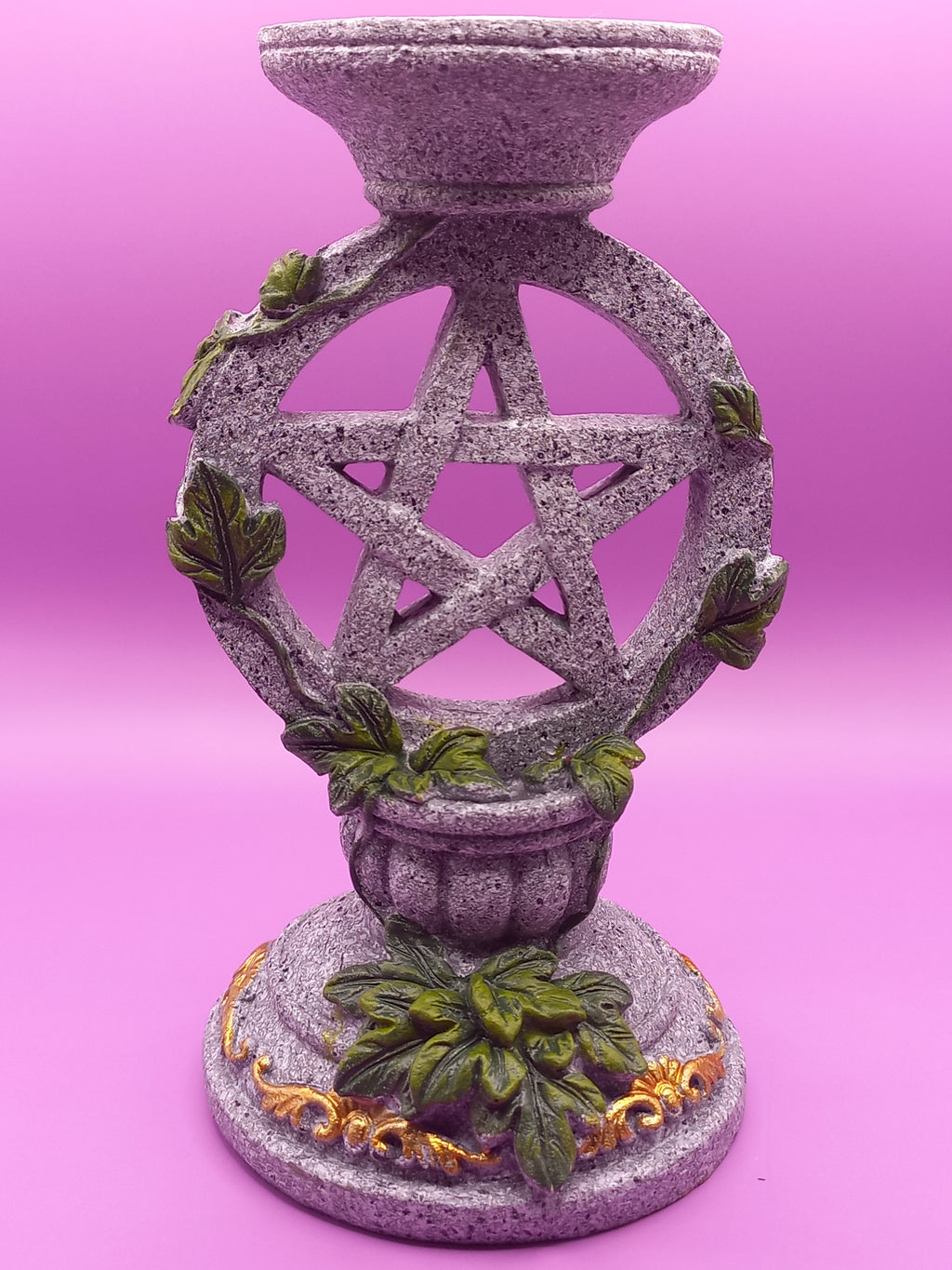 Juego de Portavelas o Candelabros de Resina.