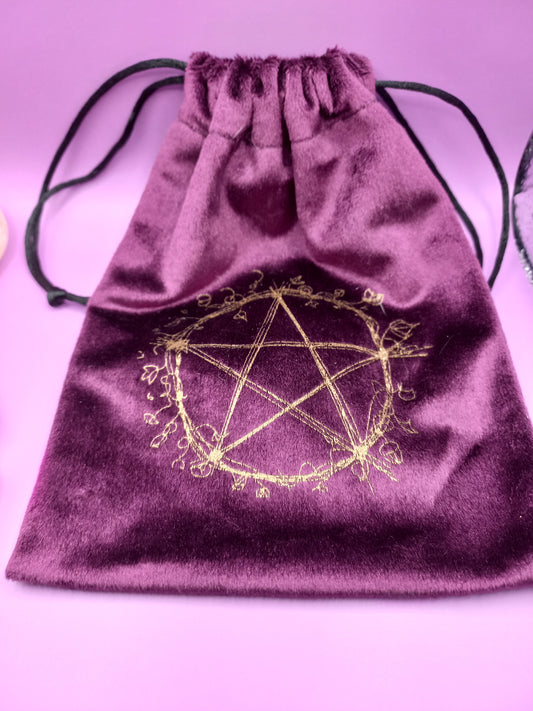 Bolsa de Almacenamiento Cartas Tarot, Modelo Pentáculo.