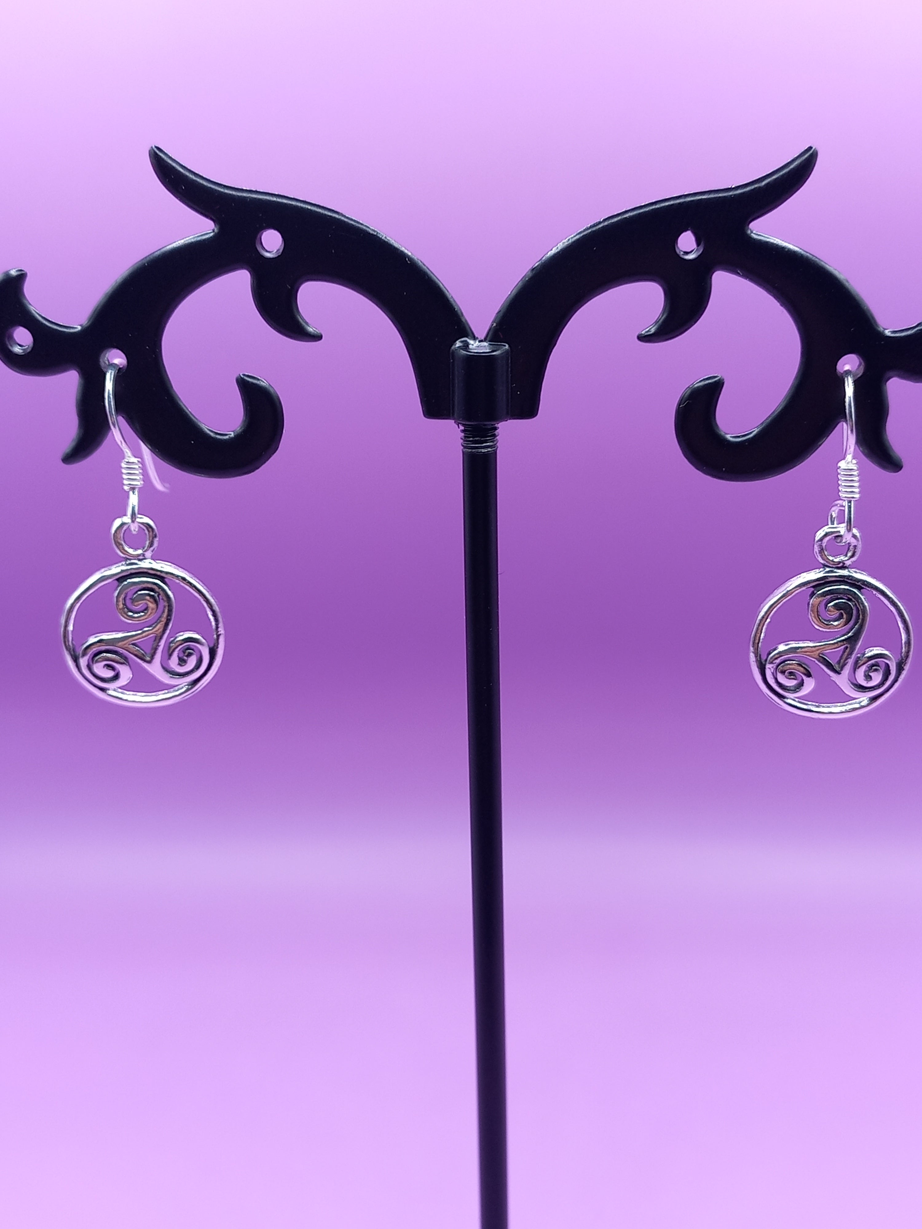 Aros de Trisquel Colgantes de Plata.