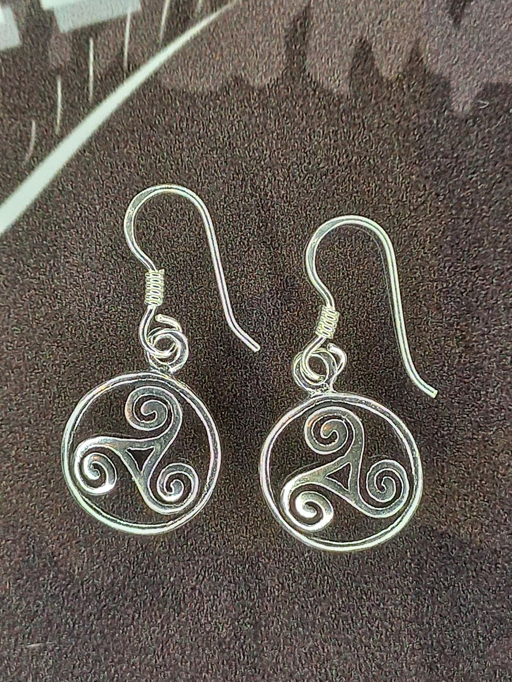 Aros de Trisquel Colgantes de Plata.
