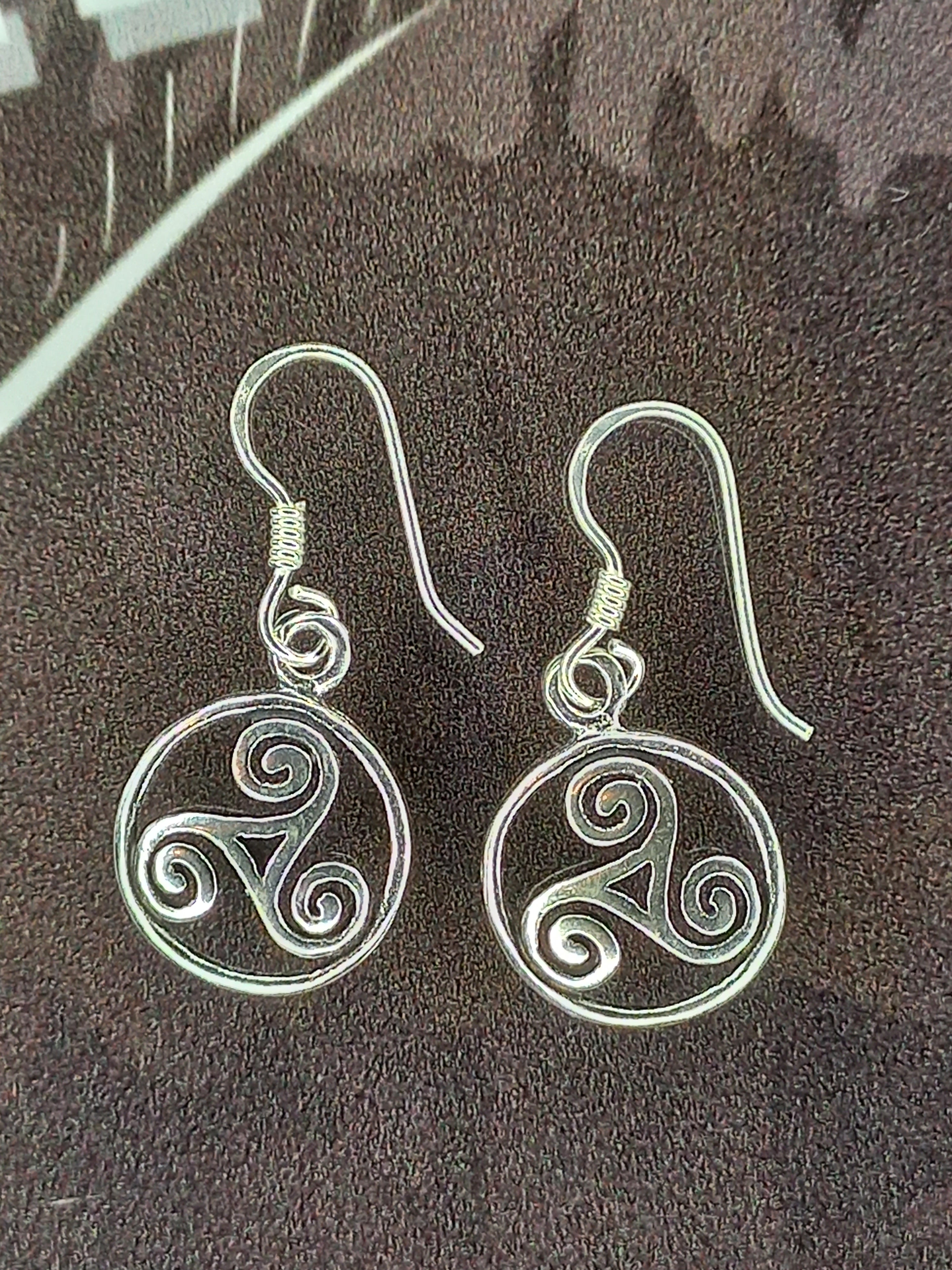 Aros de Trisquel Colgantes de Plata.