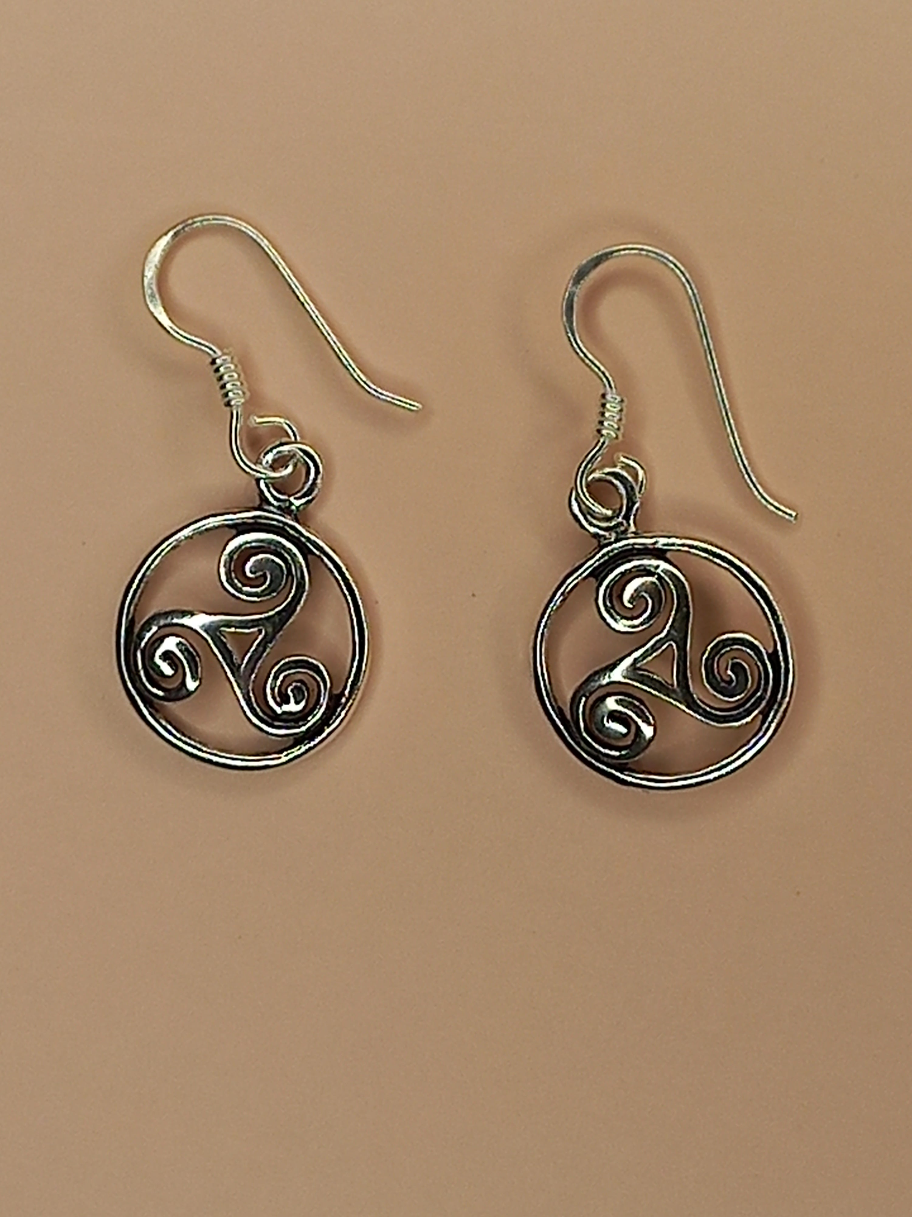 Aros de Trisquel Colgantes de Plata.