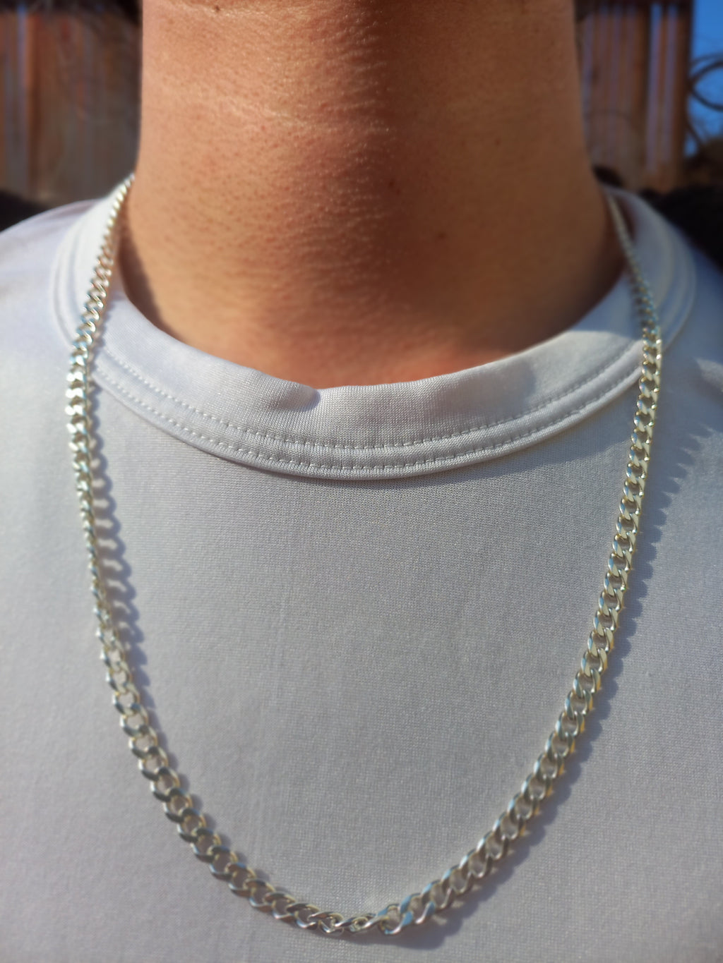 Cadena Grumet 60 cm. Plata 925.