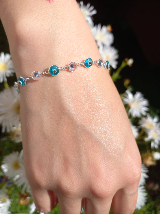 Pulsera Ojo Turco con Circones.