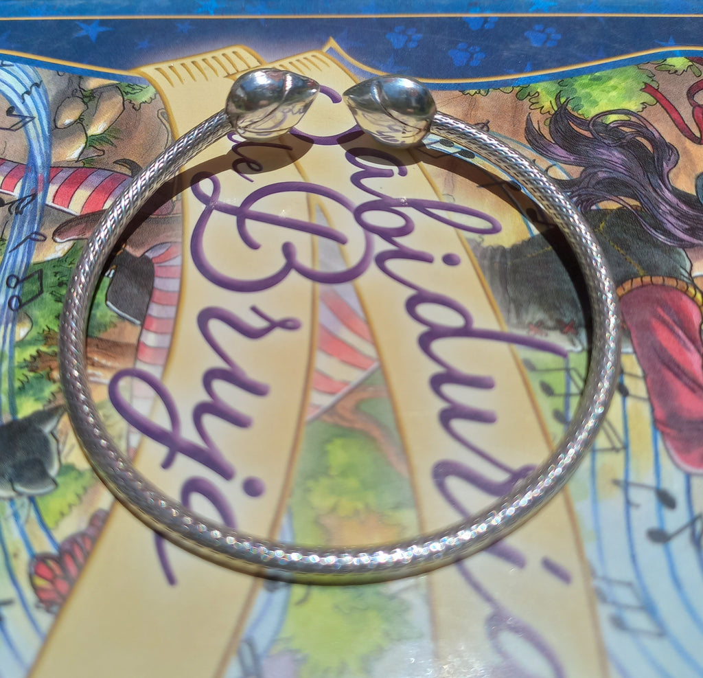 Pulsera Esclava Ajustable de Plata.