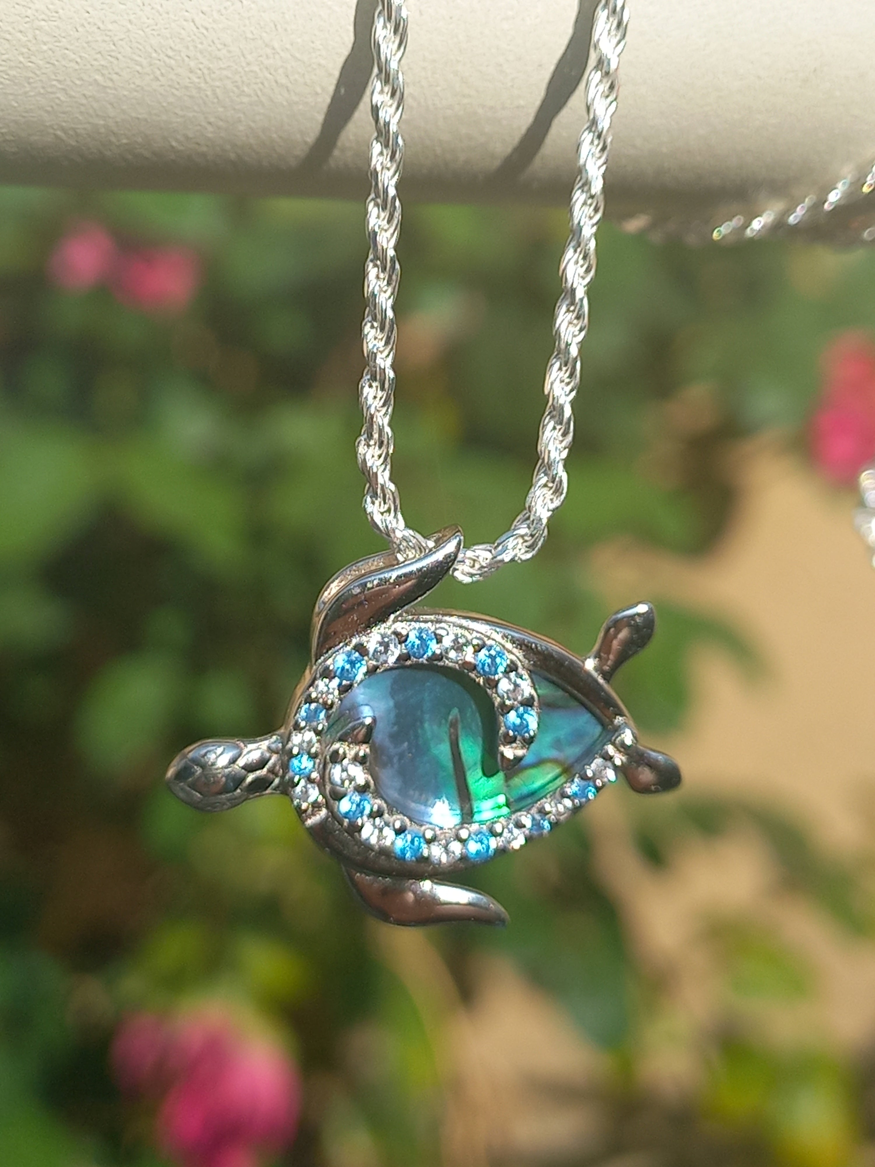 Colgante Tortuga con Cadena de Plata de 50 cm.