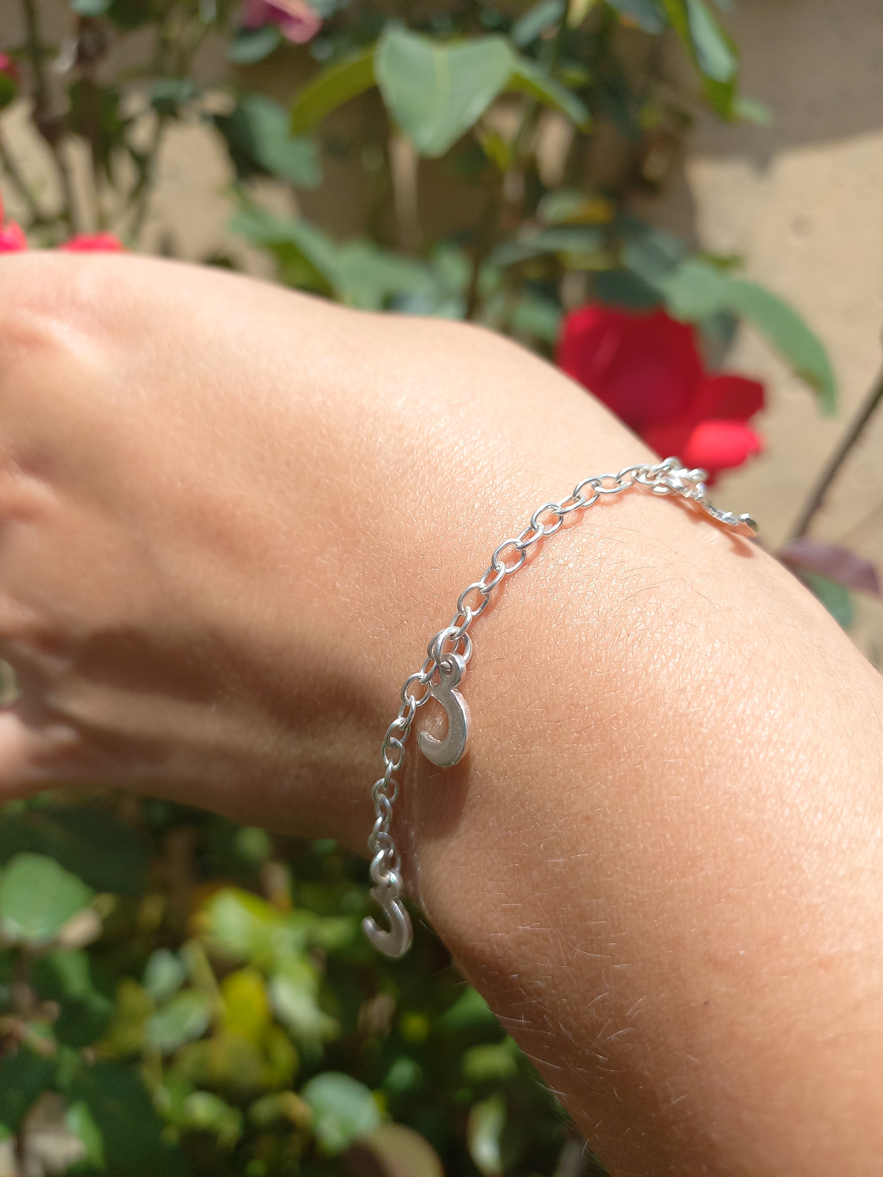 Pulsera de Medialuna de Plata.