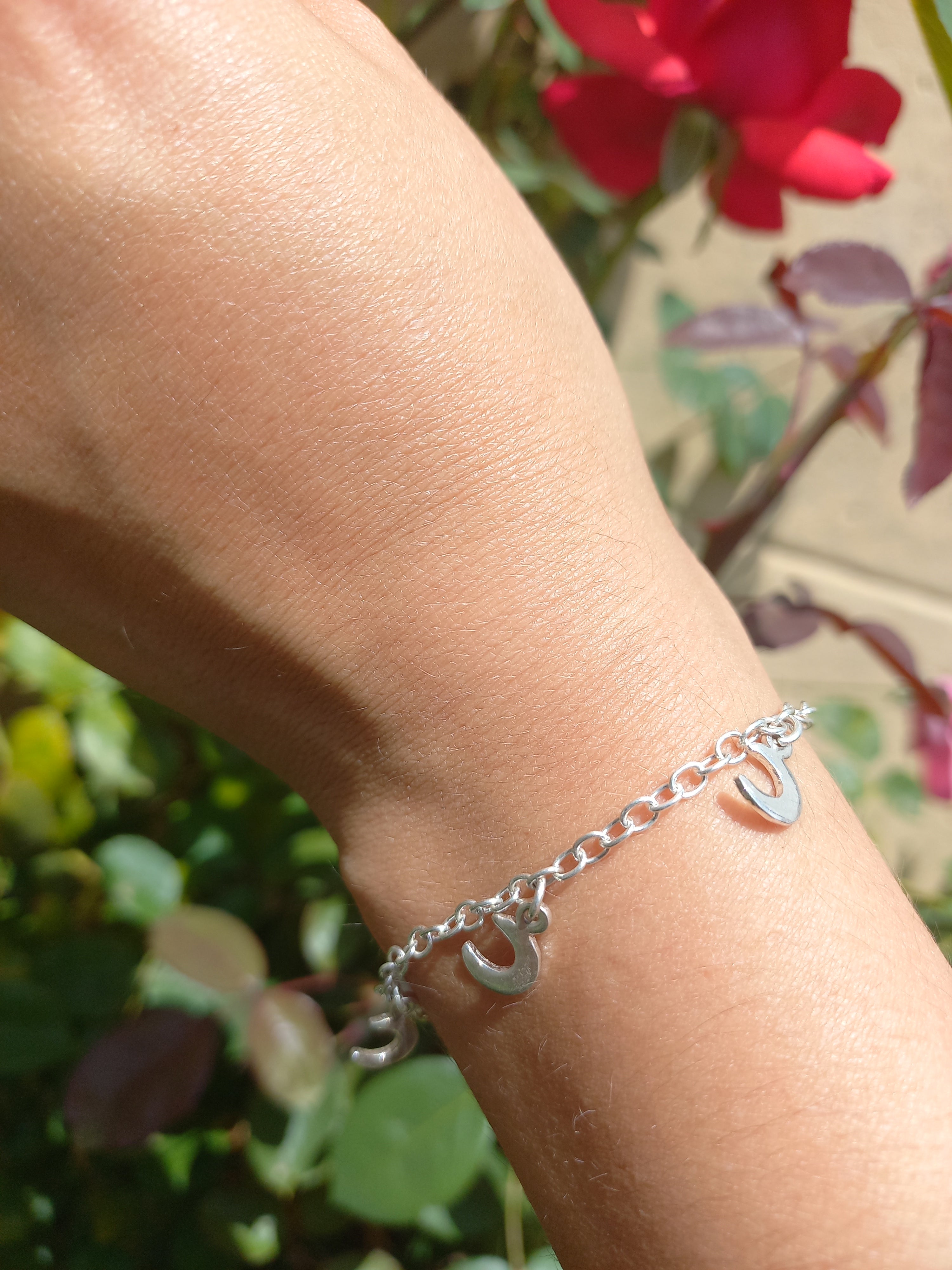 Pulsera de Medialuna de Plata.