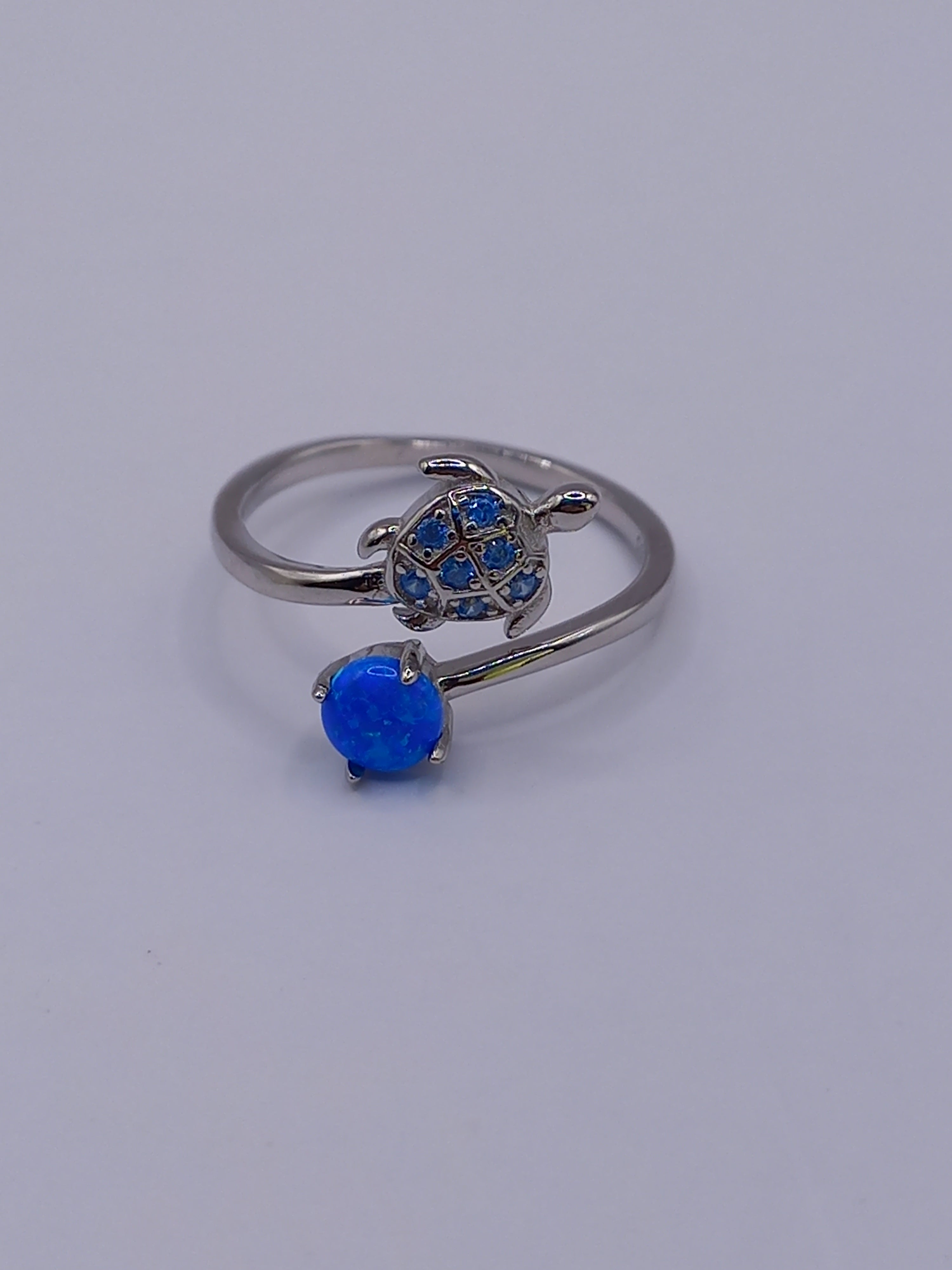 Anillo Ajustable Plata 925 de Tortuga.