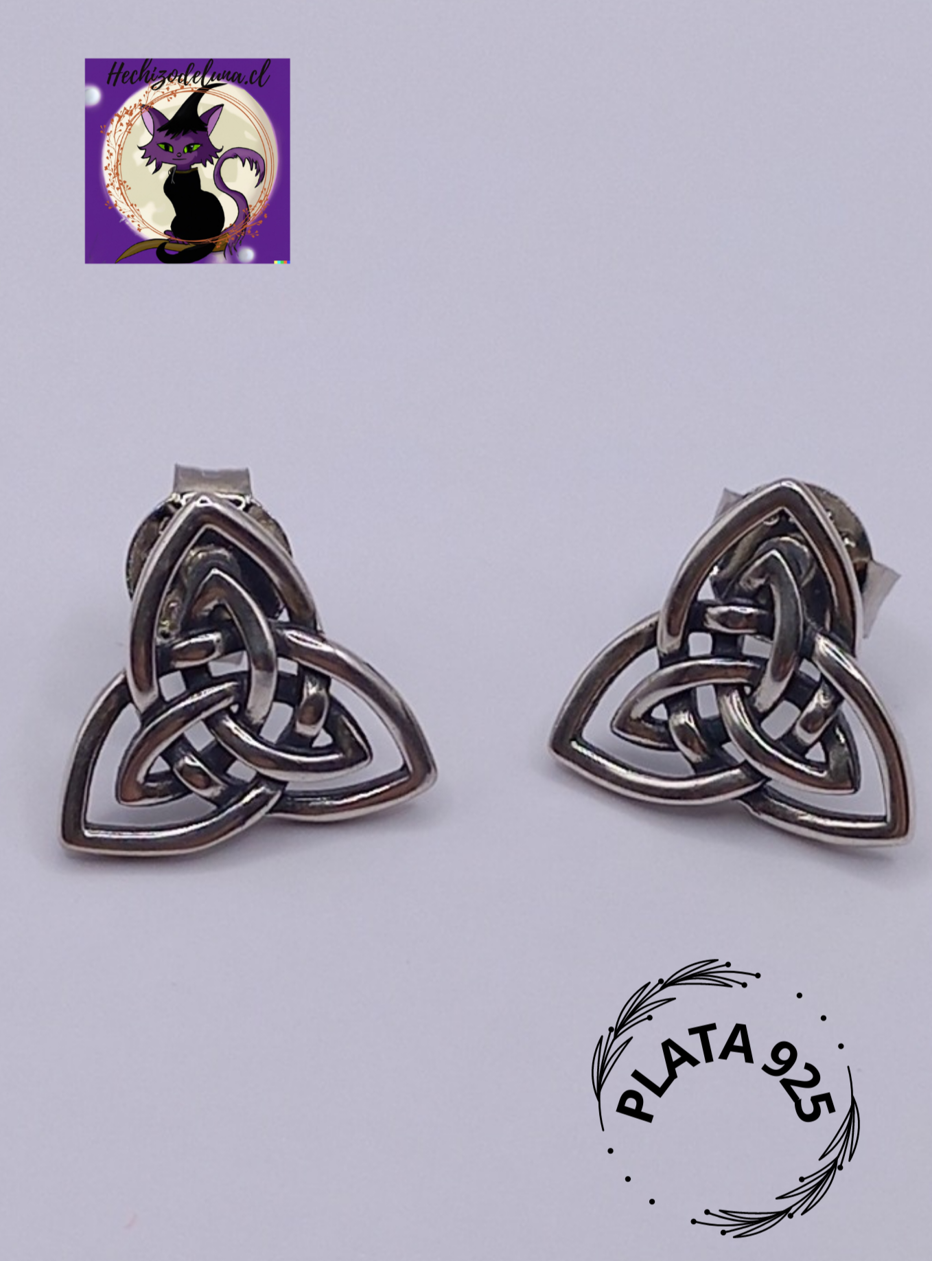 Aros Triqueta Celta de Plata.